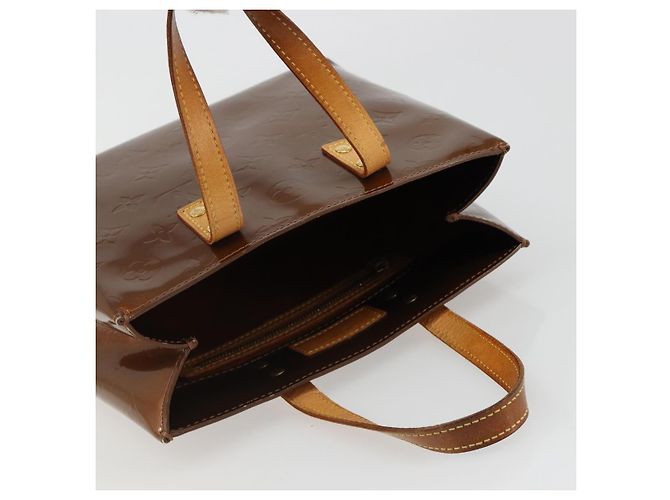 LOUIS VUITTON Borsa Monogram Vernis Reade PM Bronze M91146 LV Auth BA13463 Bronzo - vista 6