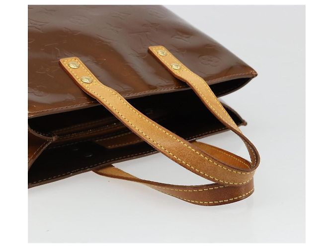 LOUIS VUITTON Borsa Monogram Vernis Reade PM Bronze M91146 LV Auth BA13463 Bronzo - vista 7
