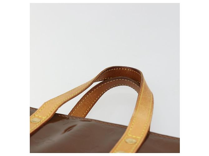 LOUIS VUITTON Borsa Monogram Vernis Reade PM Bronze M91146 LV Auth BA13463 Bronzo - vista 8