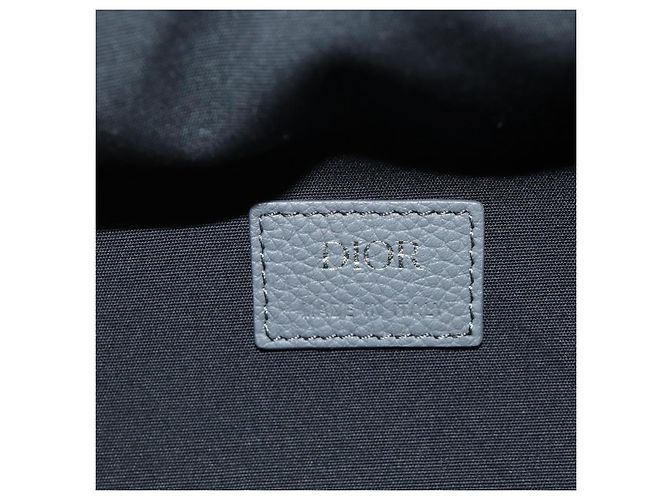 Borsa Boston Christian Dior Trotter Canvas 2way Grigio Argento Auth 184998SM Marrone - vista 20