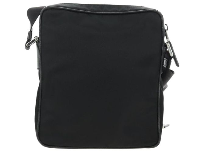 Borsa a Spalla PRADA Nylon Nero Argento 2VH112 Auth am11844SM - vista 2