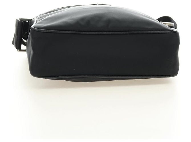 Borsa a Spalla PRADA Nylon Nero Argento 2VH112 Auth am11844SM - vista 5