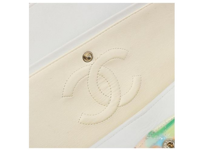 Borsa CHANEL Chain Double Flap Matelasse 25 in pelle Multicolor CC Auth 185767SM Multicolore D'oro - Ansicht 21