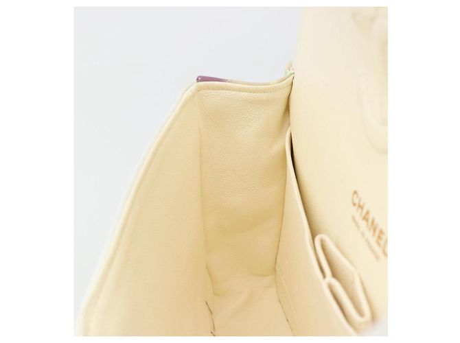 Borsa CHANEL Chain Double Flap Matelasse 25 in pelle Multicolor CC Auth 185767SM Multicolore D'oro - Ansicht 25