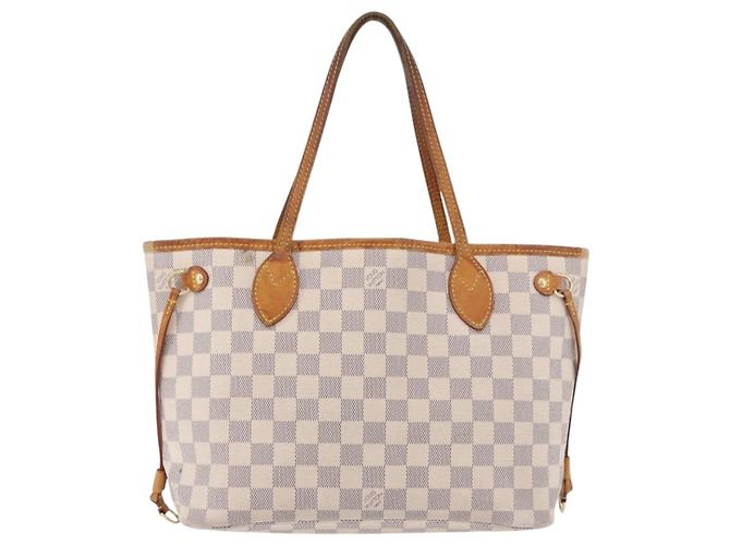 LOUIS VUITTON Borsa Tote Neverfull PM Damier Azur N41362 LV Auth 187671 - vista 13