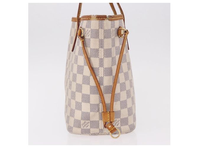 LOUIS VUITTON Borsa Tote Neverfull PM Damier Azur N41362 LV Auth 187671 - vista 3