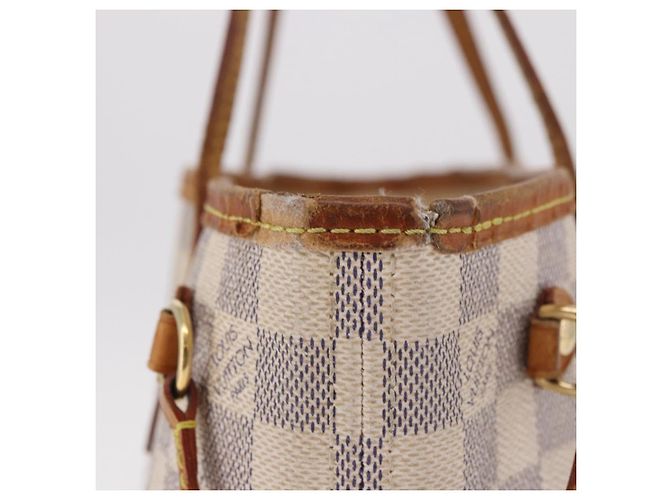 LOUIS VUITTON Borsa Tote Neverfull PM Damier Azur N41362 LV Auth 187671 - vista 4