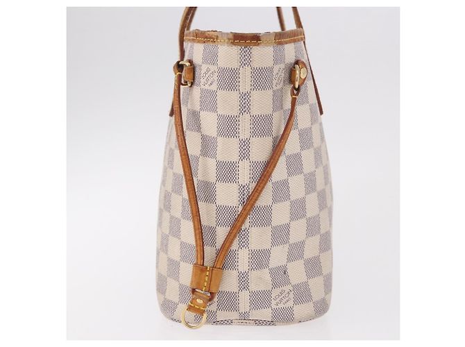 LOUIS VUITTON Borsa Tote Neverfull PM Damier Azur N41362 LV Auth 187671 - vista 5