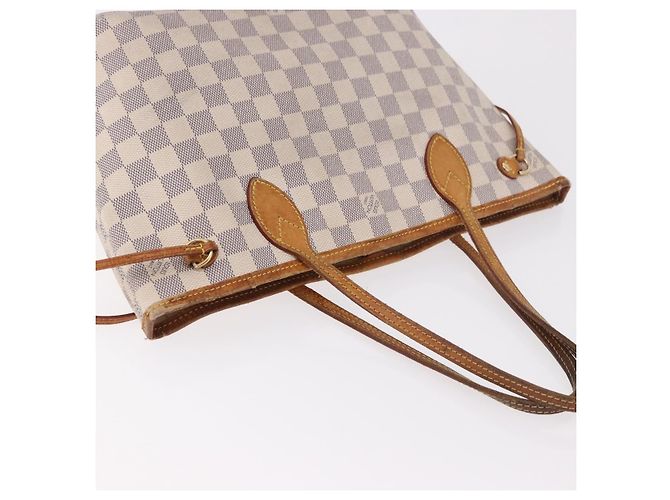 LOUIS VUITTON Borsa Tote Neverfull PM Damier Azur N41362 LV Auth 187671 - vista 8