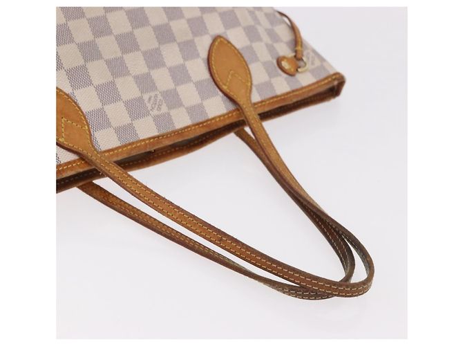LOUIS VUITTON Borsa Tote Neverfull PM Damier Azur N41362 LV Auth 187671 - vista 9