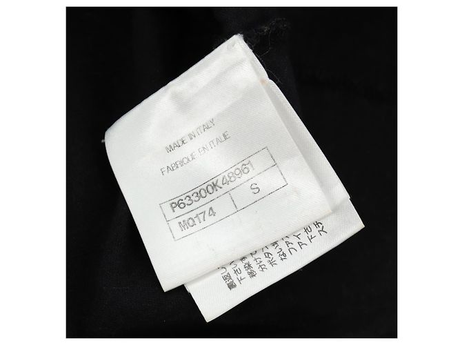 Camicia CHANEL CC Camellia con paillettes, taglio e cucitura, cotone nero, CC Auth am11841M - vista 12