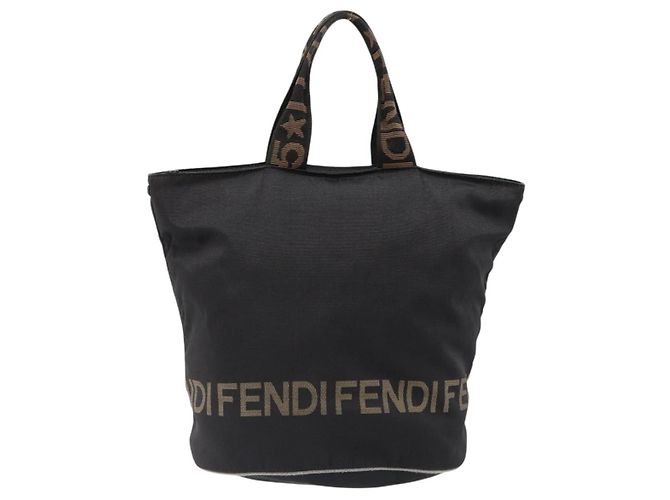 FENDI Handtasche Canvas Schwarz Auth 185481 - Ansicht 2