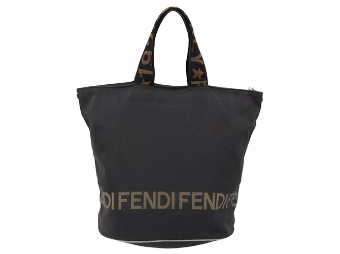 FENDI Handtasche Canvas Schwarz Auth 185481 - Ansicht 3