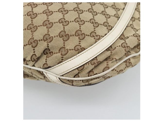 Borsa a Spalla GUCCI GG Canvas Beige Oro 204940 Auth ka4762 D'oro - vista 12