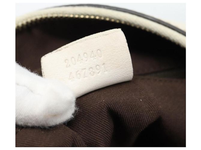 Borsa a Spalla GUCCI GG Canvas Beige Oro 204940 Auth ka4762 D'oro - vista 21