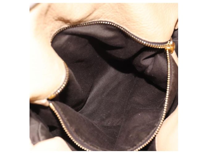 Borsa Miu Miu in pelle 2way Beige Oro Auth 187573 D'oro - vista 25