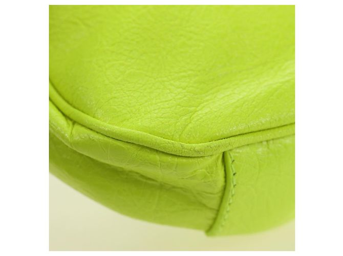 BALENCIAGA Borsa Chain Le Cagole XS in Pelle 2way Verde 695814 Auth 185356SAM - vista 15