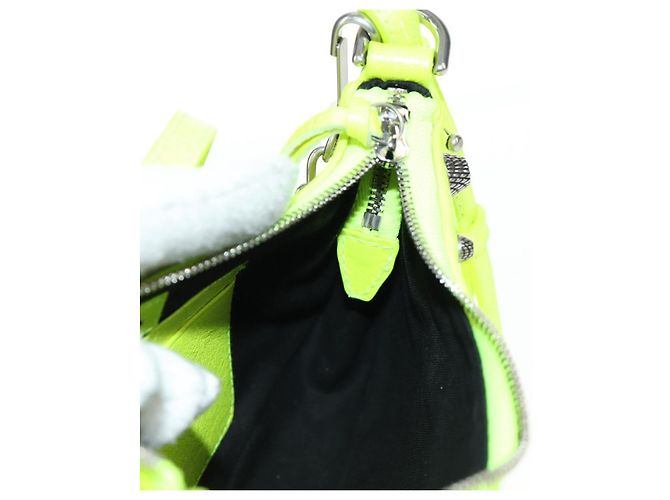 BALENCIAGA Borsa Chain Le Cagole XS in Pelle 2way Verde 695814 Auth 185356SAM - vista 21