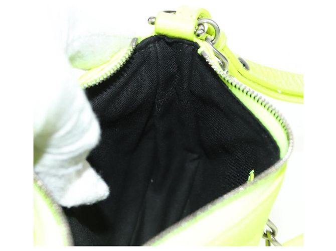 BALENCIAGA Borsa Chain Le Cagole XS in Pelle 2way Verde 695814 Auth 185356SAM - vista 22