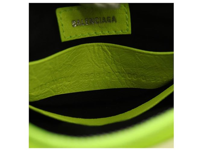 BALENCIAGA Borsa Chain Le Cagole XS in Pelle 2way Verde 695814 Auth 185356SAM - vista 24