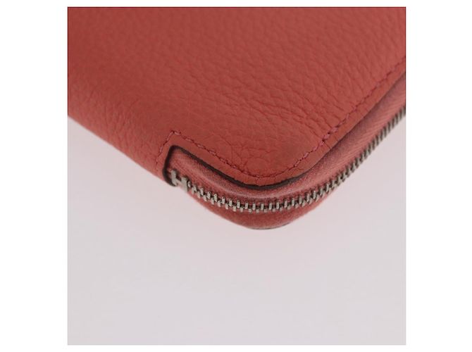 Hermès HERMES Azap Compact Wallet Leder Rosa Silber Authentisch 186172M Pink - Ansicht 11