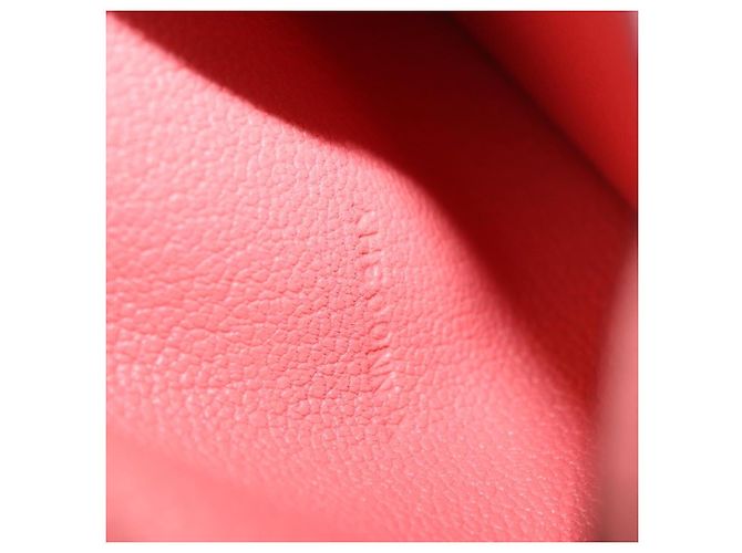 Hermès HERMES Azap Compact Wallet Leder Rosa Silber Authentisch 186172M Pink - Ansicht 19