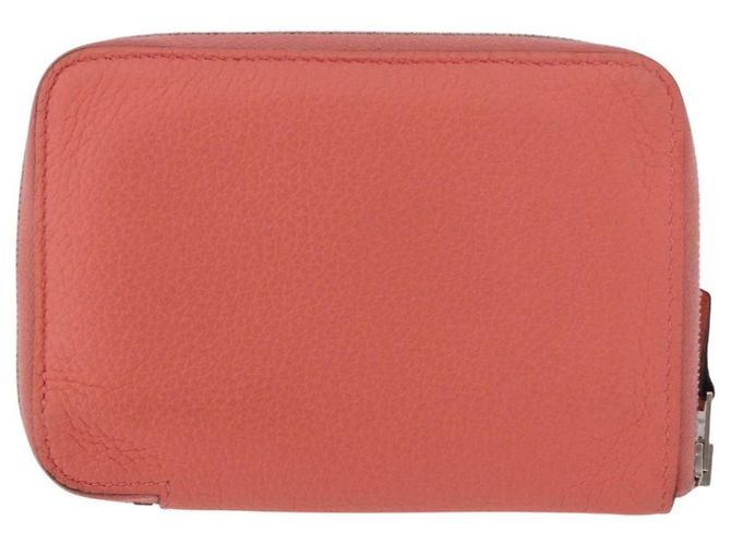 Hermès HERMES Azap Compact Wallet Leder Rosa Silber Authentisch 186172M Pink - Ansicht 3