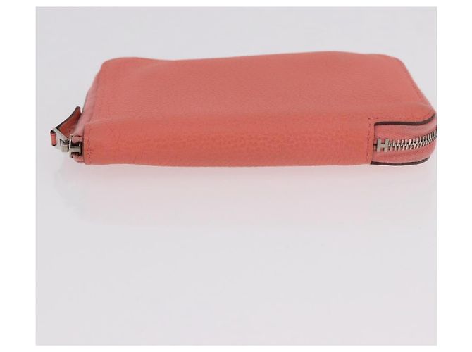 Hermès HERMES Azap Compact Wallet Leder Rosa Silber Authentisch 186172M Pink - Ansicht 7