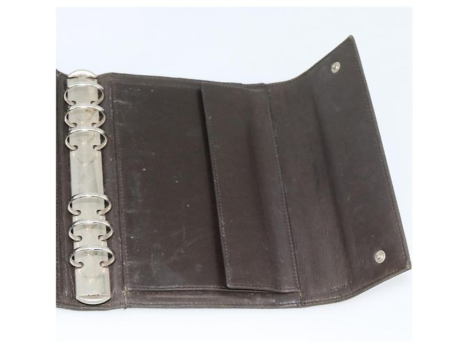 PRADA Funda de Agenda Day Planner Nylon Khaki Silver Auth 185858 Plata Caqui - vista 19