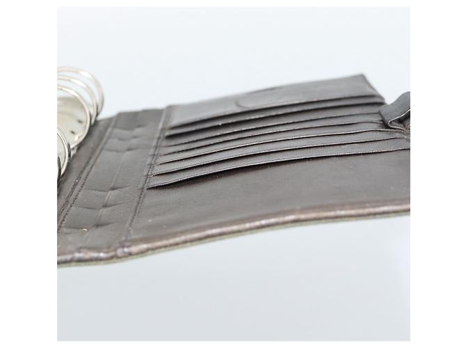 PRADA Funda de Agenda Day Planner Nylon Khaki Silver Auth 185858 Plata Caqui - vista 20