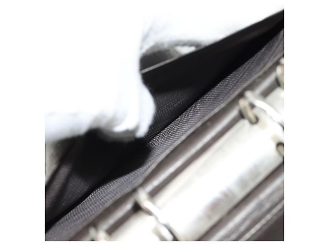 PRADA Funda de Agenda Day Planner Nylon Khaki Silver Auth 185858 Plata Caqui - vista 22