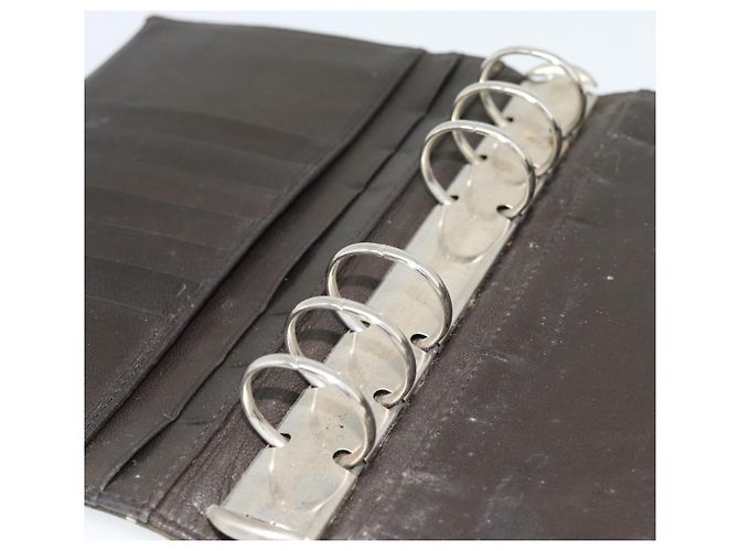PRADA Funda de Agenda Day Planner Nylon Khaki Silver Auth 185858 Plata Caqui - vista 23
