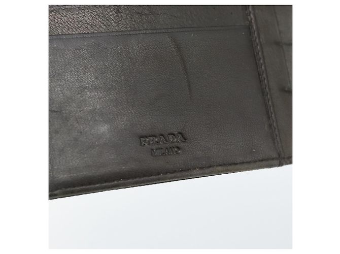 PRADA Funda de Agenda Day Planner Nylon Khaki Silver Auth 185858 Plata Caqui - vista 9
