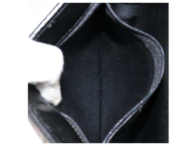 Borsa a Spalla con Catena Christian Dior in Pelle Nera e Oro Auth 187366 Nero D'oro - vista 21