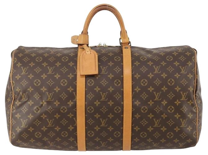 LOUIS VUITTON Borsa Boston Monogram Keepall 55 M41424 LV Auth 183184 Monogramma - vista 13