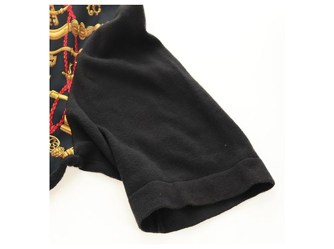 Hermès Polo HERMES T Shirt Seta Cashmere M Nero Auth 185251V - vista 5