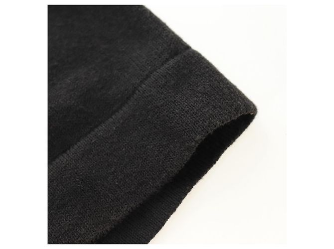 Hermès Polo HERMES T Shirt Seta Cashmere M Nero Auth 185251V - vista 6