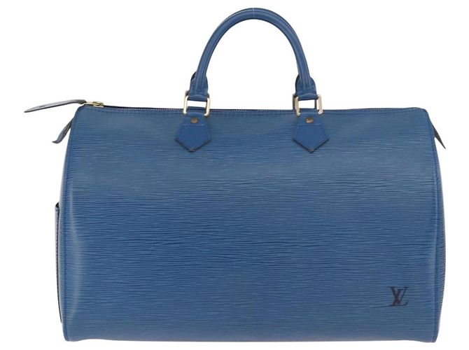 LOUIS VUITTON Borsa Epi Speedy 35 Toledo Blue M42995 LV Auth 187028SAV - vista 2