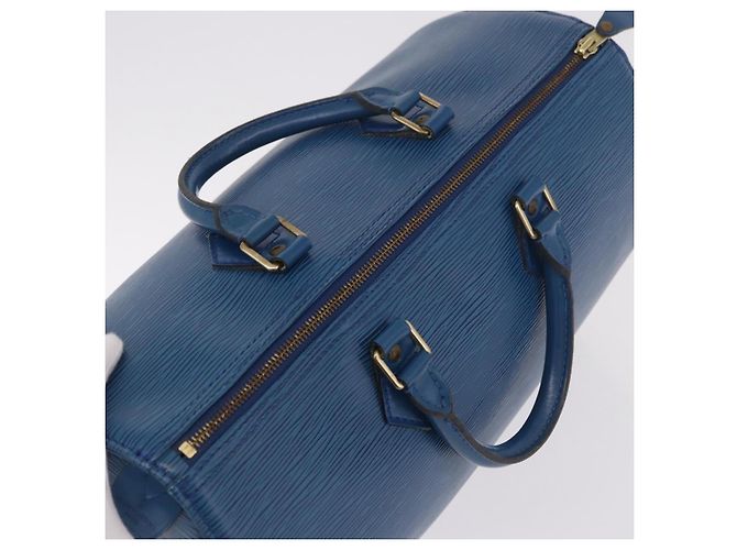 LOUIS VUITTON Borsa Epi Speedy 35 Toledo Blue M42995 LV Auth 187028SAV - vista 6