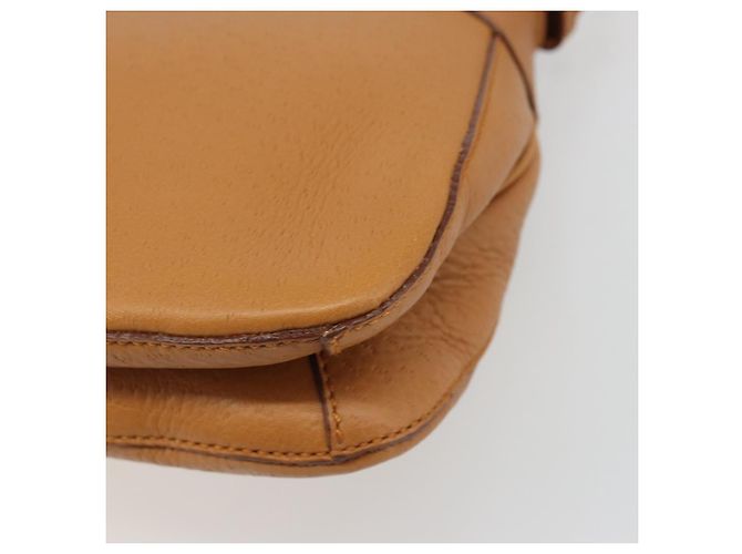 Borsa a Spalla Salvatore Ferragamo Gancini in Pelle Marrone Oro Auth 186271A D'oro - vista 12