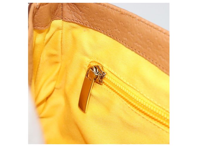 Borsa a Spalla Salvatore Ferragamo Gancini in Pelle Marrone Oro Auth 186271A D'oro - vista 20