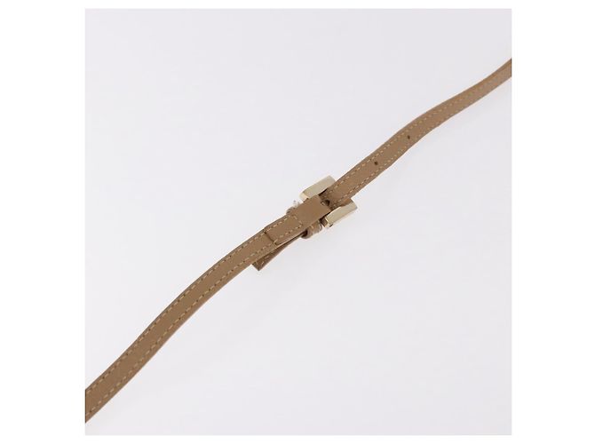 Bolso de hombro FENDI Zucchino Canvas Mamma Baguette Beige Oro Auth 186319A Dorado - vista 8