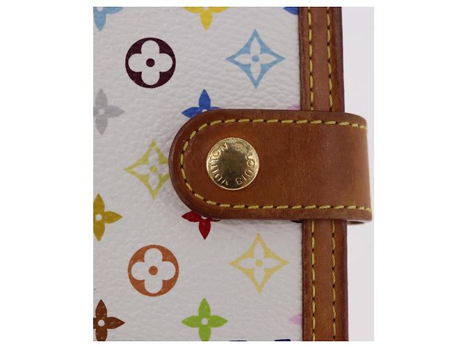 LOUIS VUITTON Monogram Multicolor Agenda PM Cover White R21074 LV Auth 187520 Blanco - vista 17