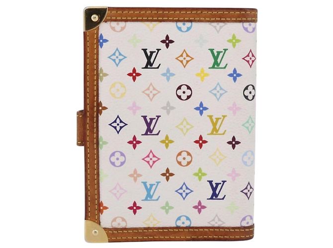 LOUIS VUITTON Monogram Multicolor Agenda PM Cover White R21074 LV Auth 187520 Blanco - vista 2