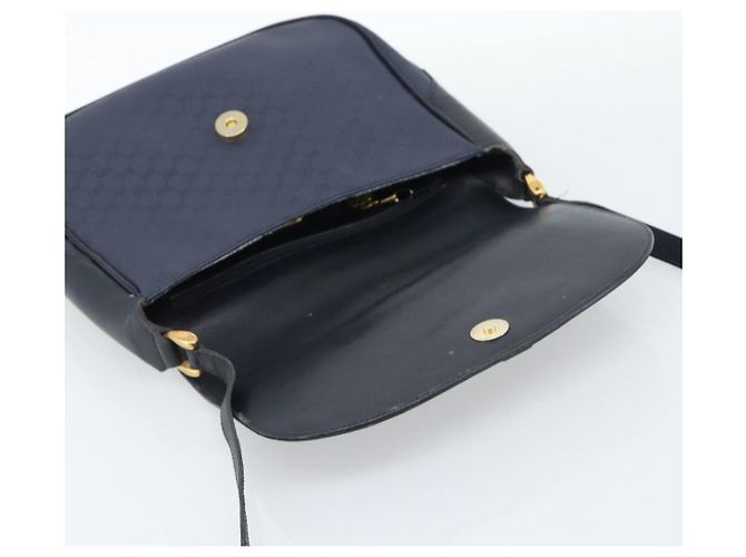 Borsa a tracolla GUCCI Micro GG Supreme PVC Navy Gold 001 261 4425 Auth ka4776 D'oro Blu navy - vista 14