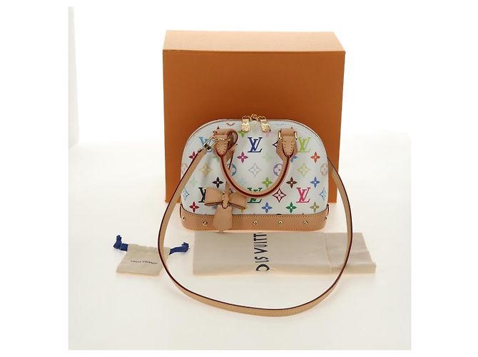 LOUIS VUITTON Monogram LV x TM Alma BB Hand Bag 2way White M13078 Auth 185039SM Bianco Monogramma - vista 12