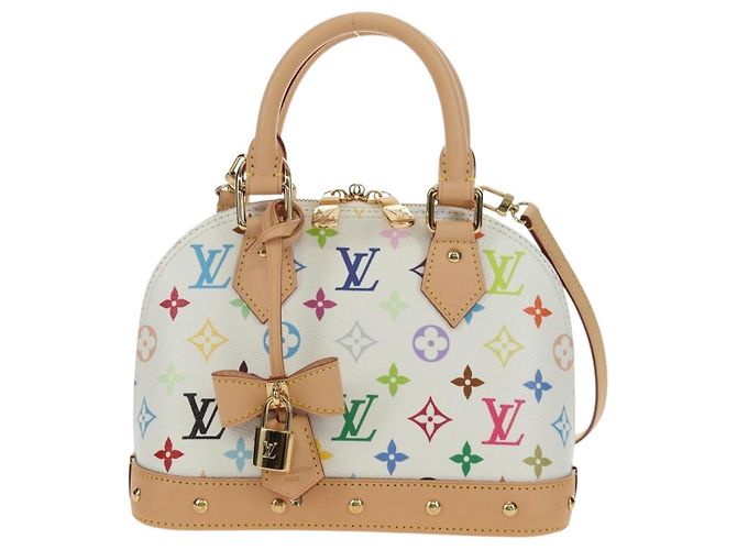 LOUIS VUITTON Monogram LV x TM Alma BB Hand Bag 2way White M13078 Auth 185039SM Bianco Monogramma - vista 13