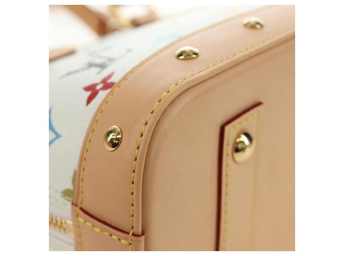LOUIS VUITTON Monogram LV x TM Alma BB Hand Bag 2way White M13078 Auth 185039SM Bianco Monogramma - vista 16