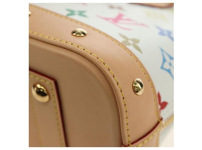 LOUIS VUITTON Monogram LV x TM Alma BB Hand Bag 2way White M13078 Auth 185039SM Bianco Monogramma - vista 17
