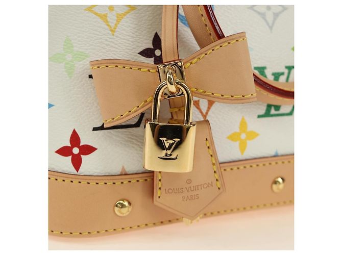 LOUIS VUITTON Monogram LV x TM Alma BB Hand Bag 2way White M13078 Auth 185039SM Bianco Monogramma - vista 20